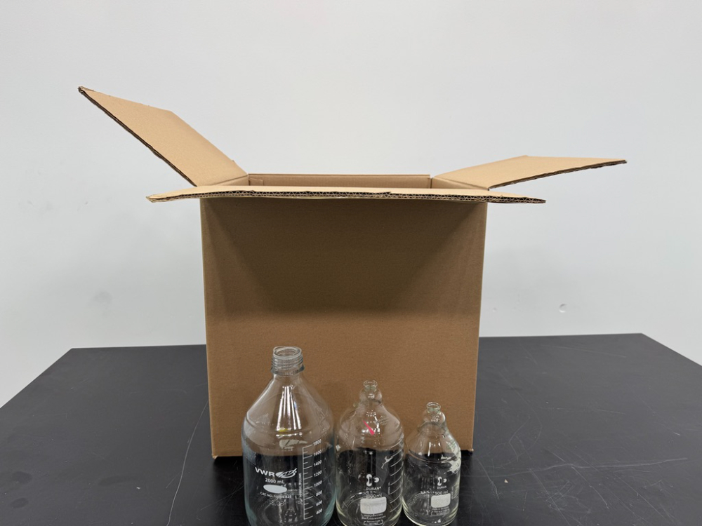 Image of Lot Of Laboratory Media Storage Bottles